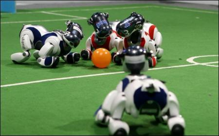 Ouverture en Allemagne du Mondial des robots footballeurs